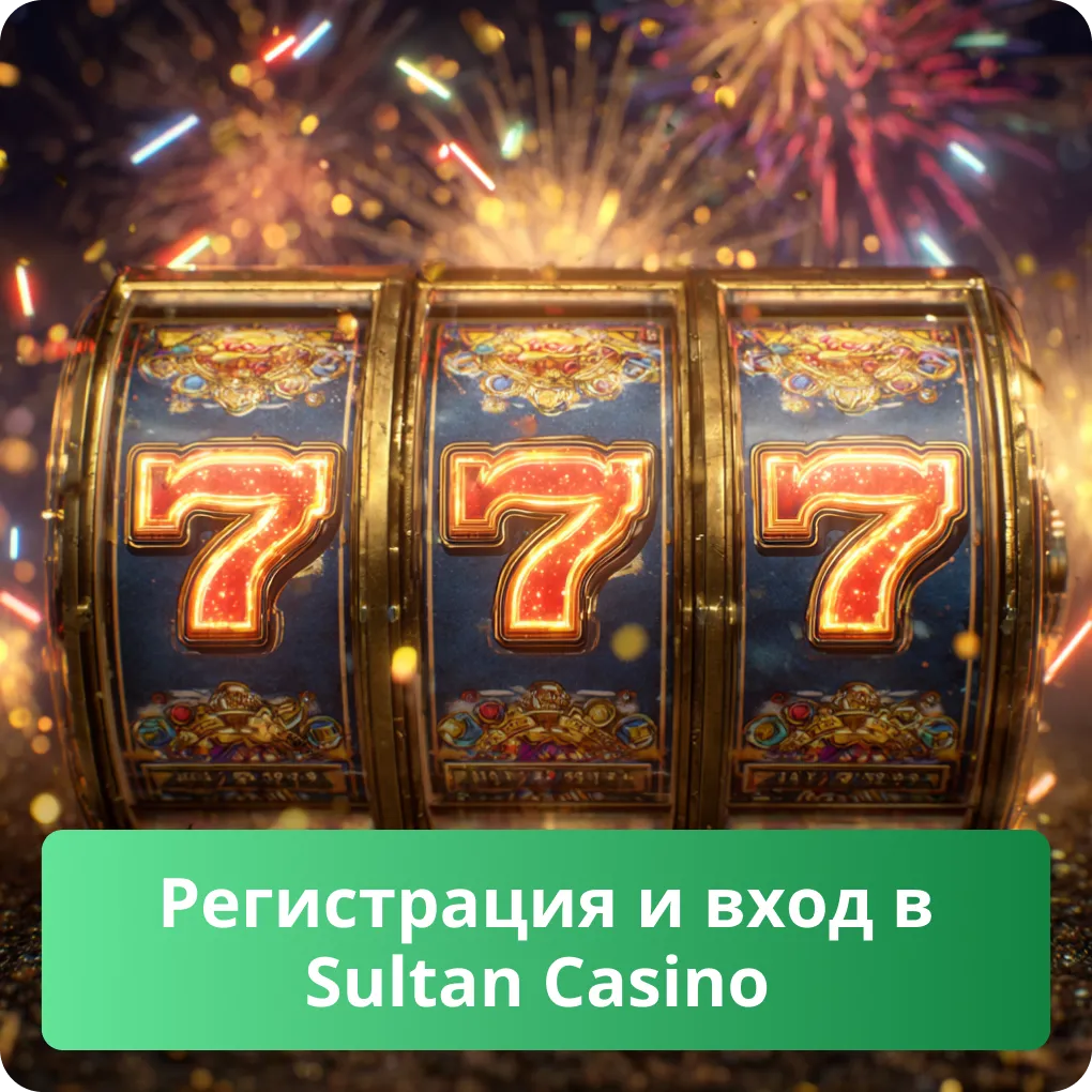 Регистрация и вход в Sultan Casino